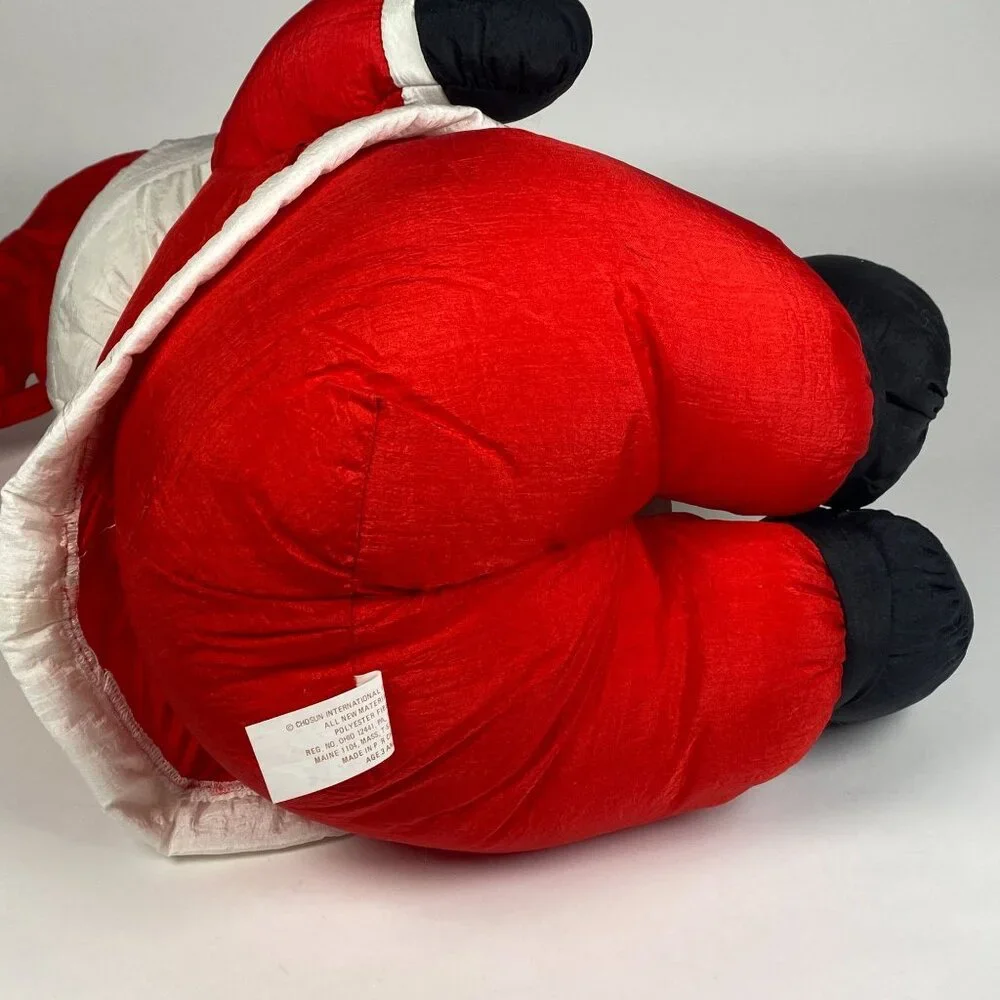 Vintage Chosun Santa Claus Nylon Plush Stuffed Toy Christmas Holiday Decor